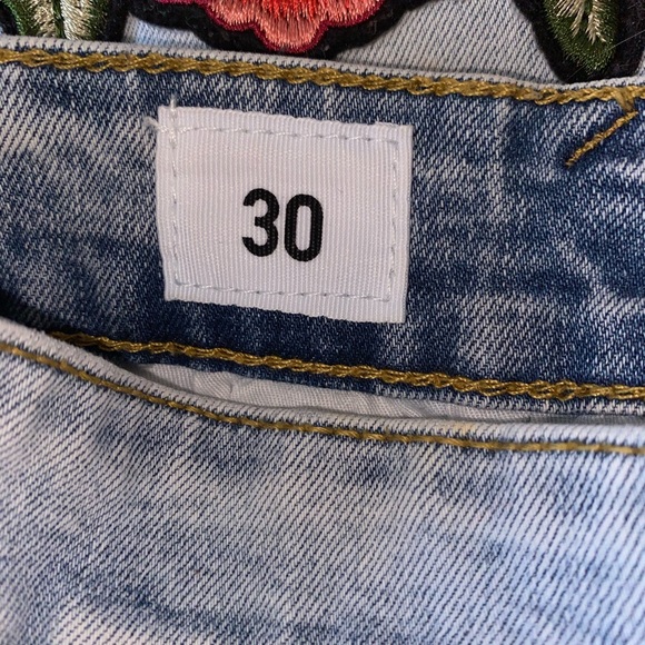 Rose Embroidered Denim - Picture 8 of 9